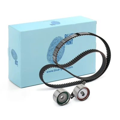 Abbildung von BLUE PRINT ADT37315 Zahnriemensatz 178 mit abgerundetem Zahnprofil inkl. Spannrolle, Umlenkrolle TOYOTA: MR2 II Coupe, Celica V Coupe