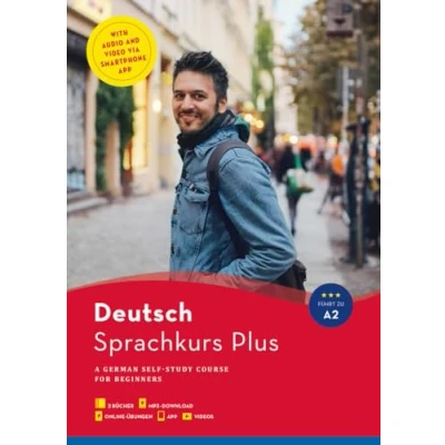 Abbildung von Hueber Sprachkurs Plus Deutsch A1/A2, Englische Ausgabe: A German Self Study Course for Beginners / Buch mit Begleitbuch, Online Übungen, MP3 Download und App