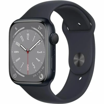 Abbildung von Apple Watch Series 8 (GPS, 45MM) Aluminiumgehäuse Mitternacht mit Sportarmband (Generalüberholt)
