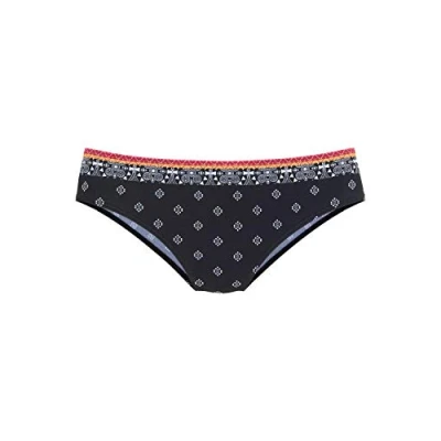 Abbildung von Lascana Bikinihose schwarzbedruckt, Damen, Größe: 36, Schwarz bedruckt