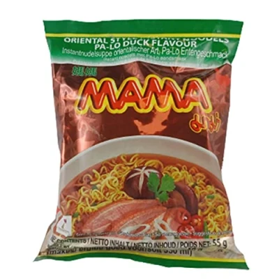 Abbildung von Mama Pa Lo Duck 30er Pack (30 x 60g) Asiatische Instant Nudeln Ente