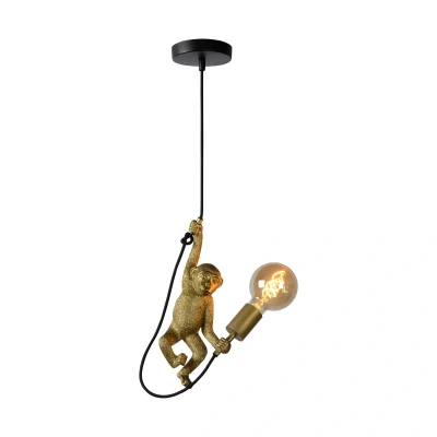 Abbildung von Lucide EXTRAVAGANZA CHIMP Pendelleuchten Ø 18 cm 1xE27 Schwarz