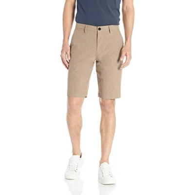 Abbildung von Amazon Essentials Herren Leichte Oxford Shorts, Komfortabler Stretch, 28 cm Schrittlänge, Schmale Passform (Früher Goodthreads), Khaki Tan, 34W