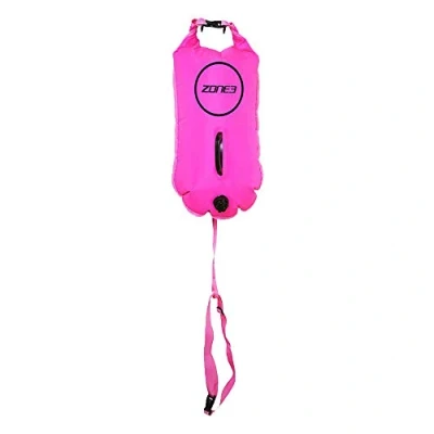 Abbildung von ZONE3 Freiwasser Schwimmboje Sicherheitsschwimmer für Triathlon Boje mit 28L wasserdichter Tasche Schwimmzubehör Training und Wettkampf Verstellbarer Gürtel