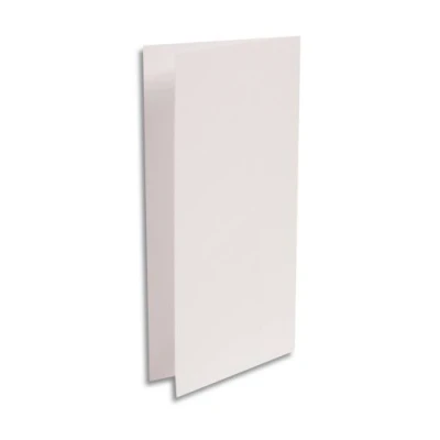 Abbildung von Clairefontaine 22585C Packung mit 25 Doppelkarten Pollen, Format DL, 10,6x21,3cm, 210g, ideal für Einladungen und Korrespondenz, Weiß Perlmutt, 1 Pack