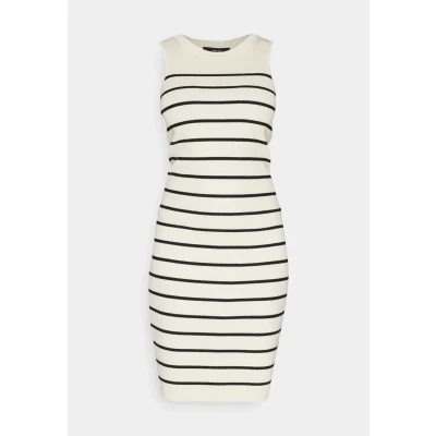 Abbildung von Vero Moda Gizelle Oneck Freizeitkleid, Damen, Größe: XL, Birch stripes/black