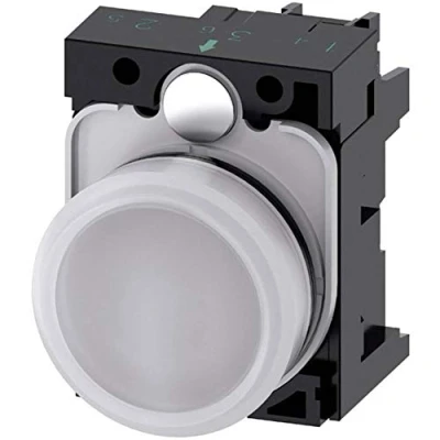 Abbildung von Siemens 3SU1102 6AA60 1AA0 Leuchtmelder flach Weiß 24 V/AC, V/DC 1 St.
