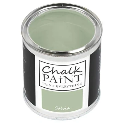 Abbildung von Chalk Paint Everything® Salvia Kreidefarbe Wasserbasis für Alle Oberflächen einfach zu verarbeiten ohne schlechten Geruch Extra Matt (250 ml)