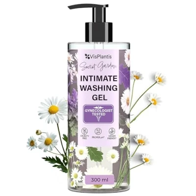 Abbildung von Vis Plantis Intim Waschlotion Damen Ph Neutral Hygiene Gel, Intimwaschlotion Frauen 300 ML Intimpflege Gegen Geruch, Reizungen &amp; Rötungen Mit Eichenrinde Kamille Intimbereich Pflege