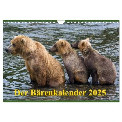 Abbildung von Der Bärenkalender 2025 CH Version (Wandkalender DIN A4 quer), CALVENDO Monatskalender