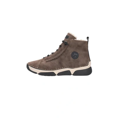 Abbildung von Rieker Damen Schnürstiefeletten 45912, Frauen Stiefeletten,uebergangsschuhe,uebergangsstiefel,schnürboots,Winterschuhe,braun (25),38 EU / 5 UK