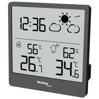 Abbildung von technoline WS 9138 Wetterstation (mit Außensender, in einem modernem Design, mit Wettervorhersage)