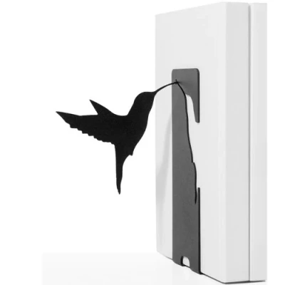 Abbildung von Mode Modische Buchst¨¹tze Kolibri/Hummingbird Laser geschnitten raue Oberfl?che sorgt f¨¹r halt sehr sauber verarbeitet tolle Geschenkidee hochwertiges Metall