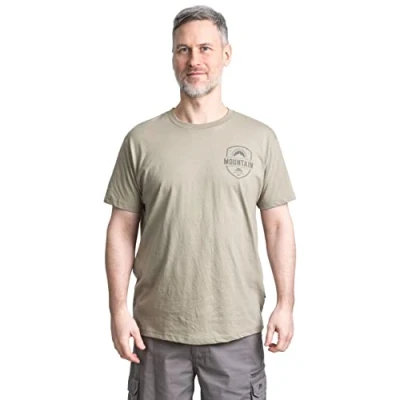 Abbildung von Trespass Rawhider, Khaki, XS, T Shirt mit Aufdruck für Herren, X Small, Grün