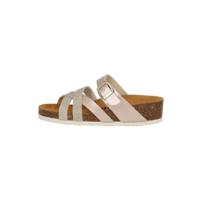 Abbildung von Palado Balmur PF Pantolette flach, Damen, Größe: 41, Beige metallic Schuhe