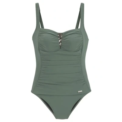 Abbildung von Lascana Badeanzug, Damen, Größe: 38xB, Oliv