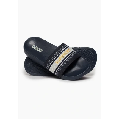 Abbildung von Superdry Vegan Webbing Badesandale, Damen, Größe: 40 42, Truest navy Schuhe