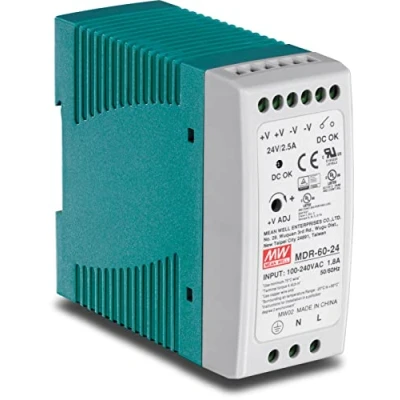 Abbildung von TRENDnet TI M6024 60 W industrielles DIN Rail Netzteil mit Einfachausgang, Universeller AC Eingang, Extremer 20 bis 70 C ( 4 158 F) Betriebstemperaturbereich