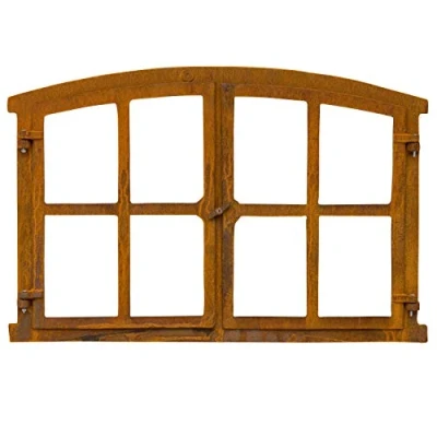 Abbildung von aubaho Stallfenster Fenster zum Öffnen Scheunenfenster Eisen Rost 74cm Antik Stil