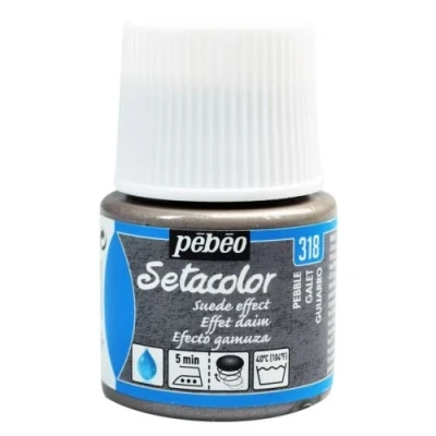Abbildung von Pebeo Setacolor Textilfarbe, 45ml Colours Suede Effect Pebble
