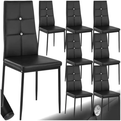 Abbildung von tectake Esszimmerstuhl Julien (8er Set, 8 St), Gepolstert