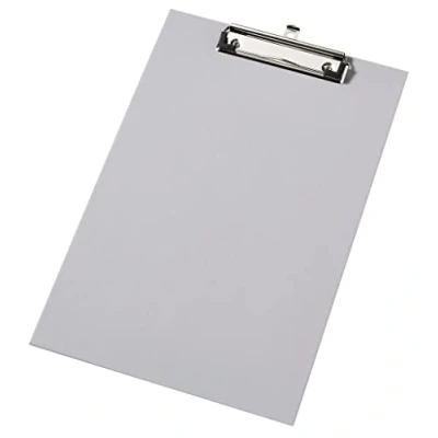 Abbildung von VELOFLEX 4814781 Klemmbrett Grey Elegance, DIN A4, aus Karton, Metallklemme mit Hängeöse, Schreibplatte, Clipboard, 1 Stück