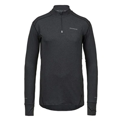 Abbildung von Endurance TUNE M Melange Midlayer Langarmshirt, Herren, Größe: Large, Zwart