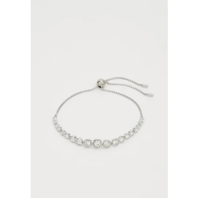 Abbildung von Swarovski Imber Tennis Armband, Gemischte Rundschliffe, Weiß, Rhodiniert