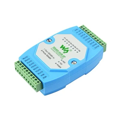 Abbildung von RS485 Hub mit Netzwerkrelais, Erweiterungs und Isolationsfunktionen, Erweiterung von 8 Kanal Slave Ports über 1 Master Port, 300 460800bps (selbstadaptiv) Baudrate