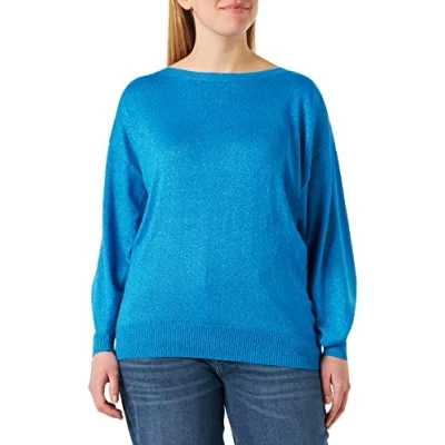 Abbildung von ICHI Damen IHMOPAZ LS6 Pullover, 184250/Indigo Bunting, L