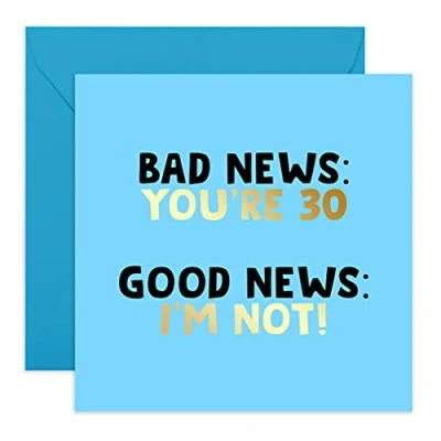 Abbildung von Central 23 lustige Geburtstagskarte für Frauen Bad News You&#039;re 30&quot; 30. Geburtstag Karte Sie Freche Ehemann Grußkarten Freunde