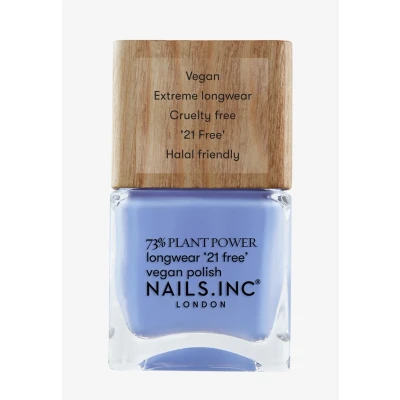 Abbildung von Nails Inc SOUL SURFING Plant Power veganer Nagellack 73% Based, 100% Vegan &amp; Tierversuchsfrei Perfekte Maniküre, zartes Blau Für umweltbewusste Nail Art