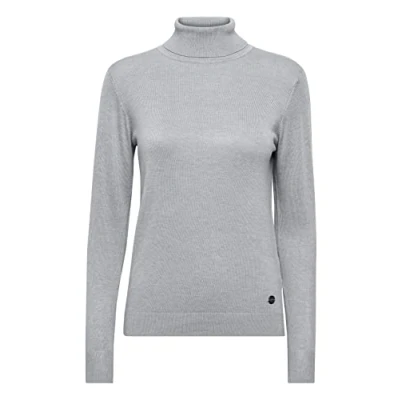 Abbildung von Oxmo Katja Strickpullover, Damen, Größe: XXL, Mid grey melange