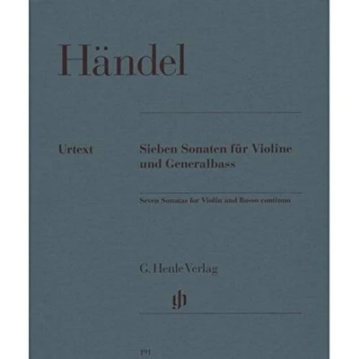 Abbildung von Sieben Sonaten für Violine und Generalbass; Violine, Violoncello, Klavier (Cembalo): Besetzung: (G. Henle Urtext Ausgabe)