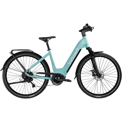 Abbildung von Tretwerk E Bike &quot;Amber&quot;, 8 Gang, Shimano, Acera M3020 SGS, Mittelmotor 250 W, Damen 28&quot; Elektrofahrrad 155 185cm Hollandrad