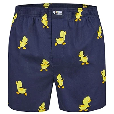 Abbildung von Happy Shorts Panties Dark blue yellow, Herren, Größe: XL, yellow