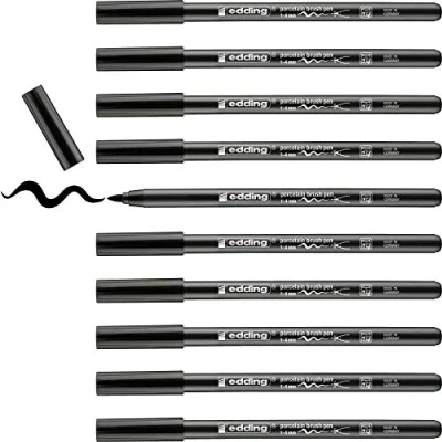 Abbildung von edding 4200 porcelein brushpen zwart 10ST 1 4 mm / 4200001