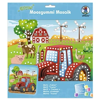 Abbildung von Ursus Ludwig Bähr MOOSGUMMI MOSAIK &quot;GLITTER TRAKTOR&quot;