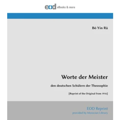 Abbildung von Worte der Meister: den deutschen Schülern Theosophie [Reprint of the Original from 1916]