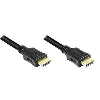 Abbildung von High Speed HDMI® Kabel mit Ethernet, vergoldete Stecker, 0,5m, Good Connections®