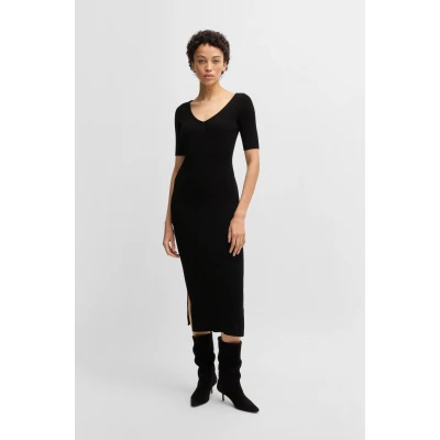 Abbildung von BOSS ORANGE Strickkleid &quot;C Fargheritina&quot;, mit Charm Logo