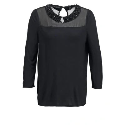 Abbildung von Esprit Collection Langarmshirt, Damen, Größe: Medium, Black