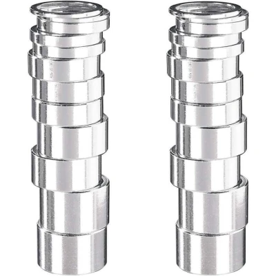 Abbildung von Ergotec Spacer Box versch. Stärken 1 1/8&quot; silber.4x2.6x5.6x10.4x15.4x20mm