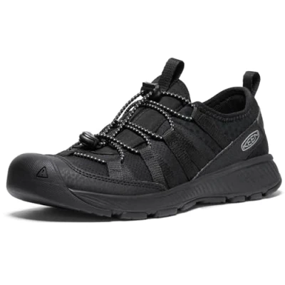 Abbildung von Keen Motozoa Unisex Hikingschuh für Kinder, Größe: 25/26, Black Lederimitat/textil