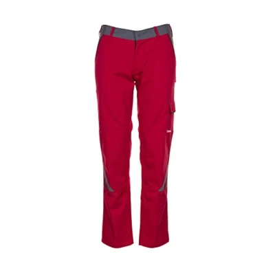 Abbildung von Planam Highline Damen Bundhose rot Schiefer schwarz Modell 2391 Größe 52
