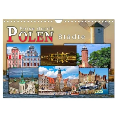 Abbildung von Reise durch Polen Städte (Wandkalender 2025 DIN A4 quer), CALVENDO Monatskalender
