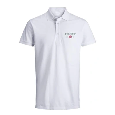 Abbildung von JACK &amp; JONES Herren Jprblaalfie Ss Polo FST Poloshirt, Bright White, L