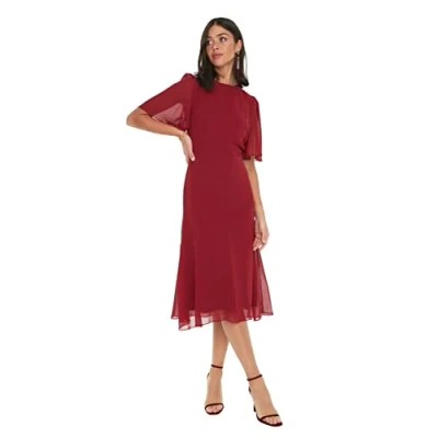 Abbildung von Trendyol Freizeitkleid, Damen, Größe: 38, Burgundy