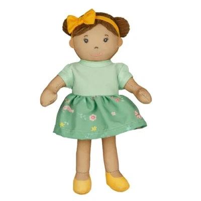 Abbildung von Stoffpuppe &#039;&#039;Martha&#039;&#039; mit Kleidchen zum An und Ausziehen, 22 cm