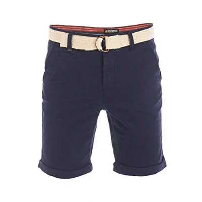 Abbildung von riverso Chinoshorts Herren Shorts RIVHenry Regular Fit Bermudashorts mit Gürtel